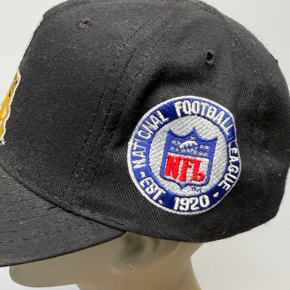 Vintage New Orleans Saints Starter Hat Fitted 7 1/8 Black NFL The Natural USA - Picture 2 of 5